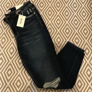 Zenana High Rise Distressed Skinny Jeans